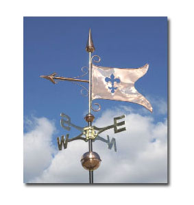 Medieval Banner with arrow weathervane
