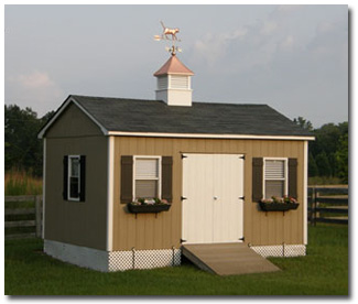 pagoda cupola on a shed