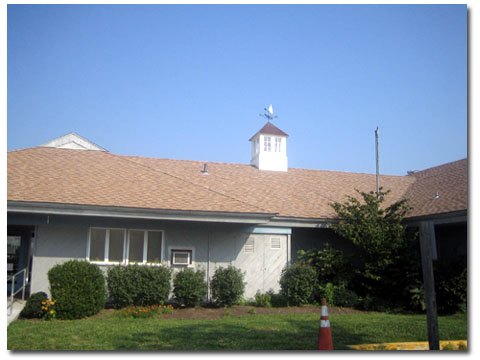 cape cod cupola with windows on large boat building