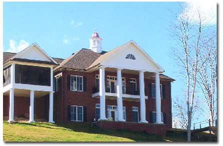 12 ft tall custom cupola with windows back view