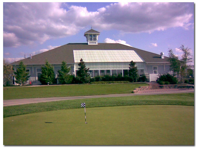 large custom cupola with finial on club house