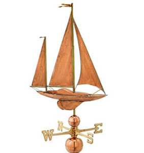 Large Sailing Boat Weathervane