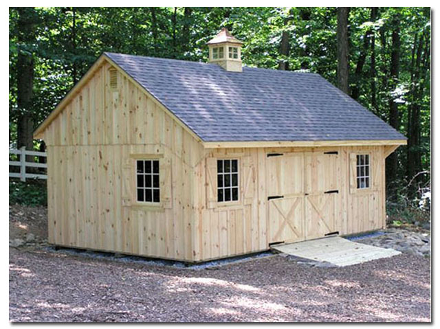 cupola on a wooden shed