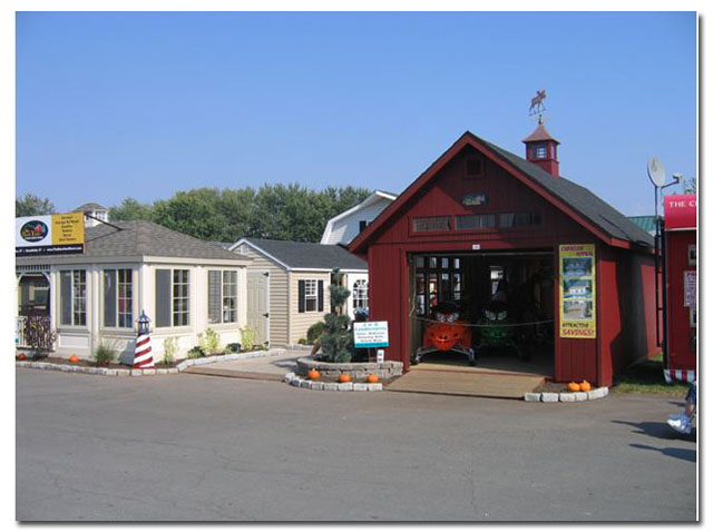 carlisle cupola with moose weathervane on a red snow mobile shop