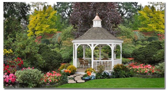 cupola with finial on a gazebo